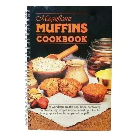 Vintage 1984 Muffin Cookbook Spiral Bound with 60 Recipes and Teddy Bear Photos - Picture 1 of 13